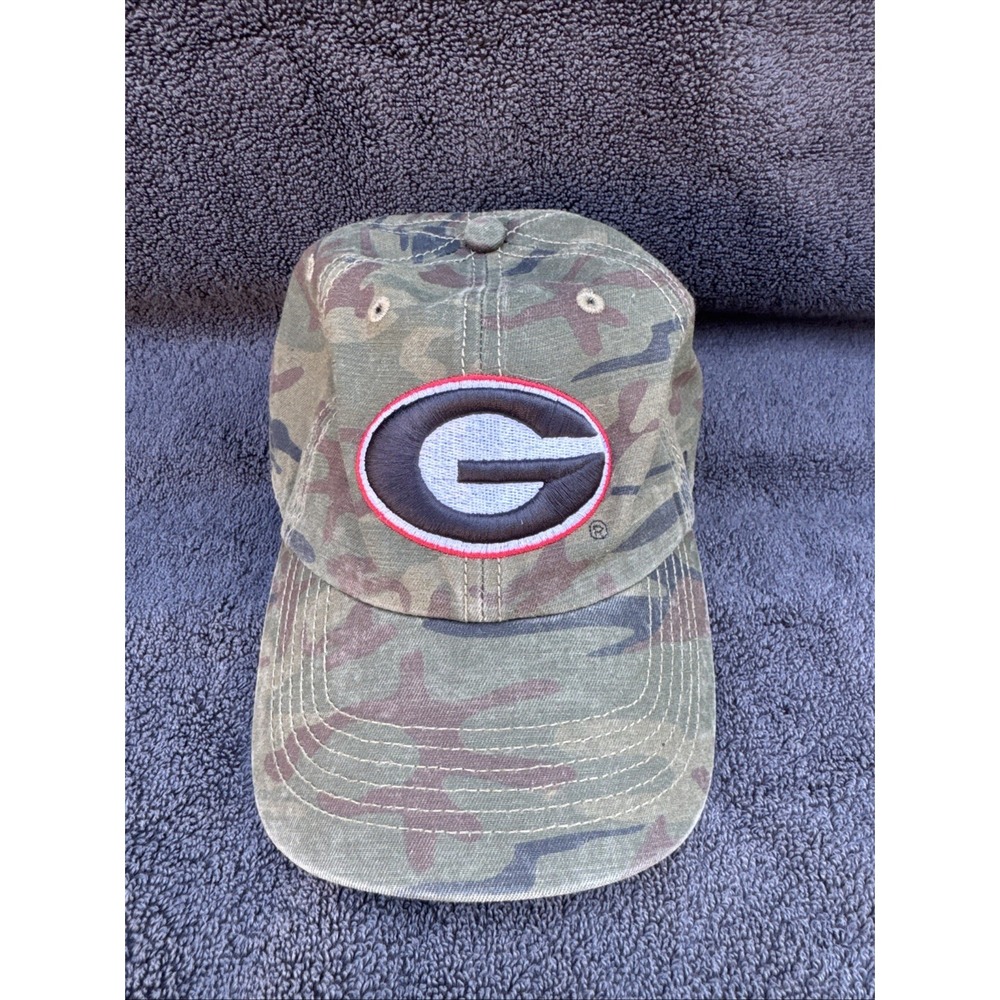 47 Brand Georgia Bulldogs Camo 'Clean Up' Adjustable Hat Cap UGA NCAA